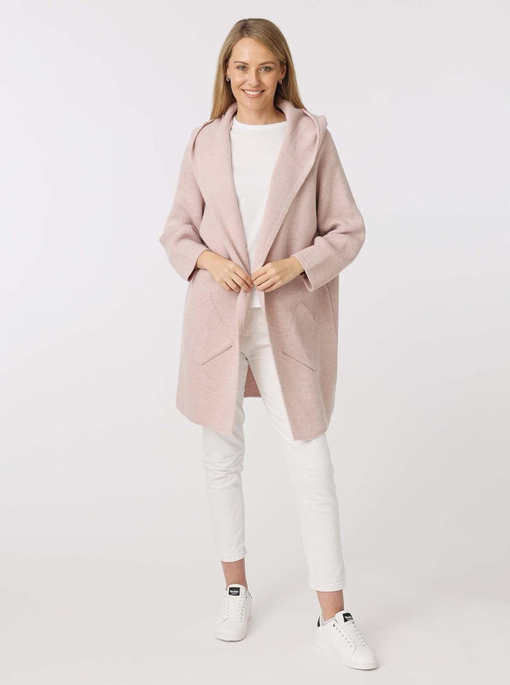 Zwillingsherz Strickjacke Cardigan für Damen - Hochwertiger Mantel Überwurf warm kuschelig weich mit
