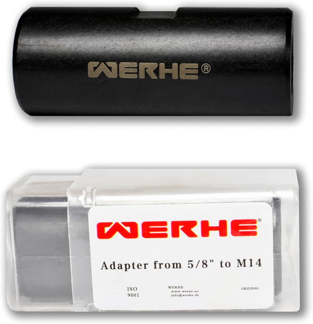 WERHE® Adapter Gewinde 5/8 auf M14 - Für Rührgeräte und Beton Rührer - Passt zu Rührkorb m14 und Rüh