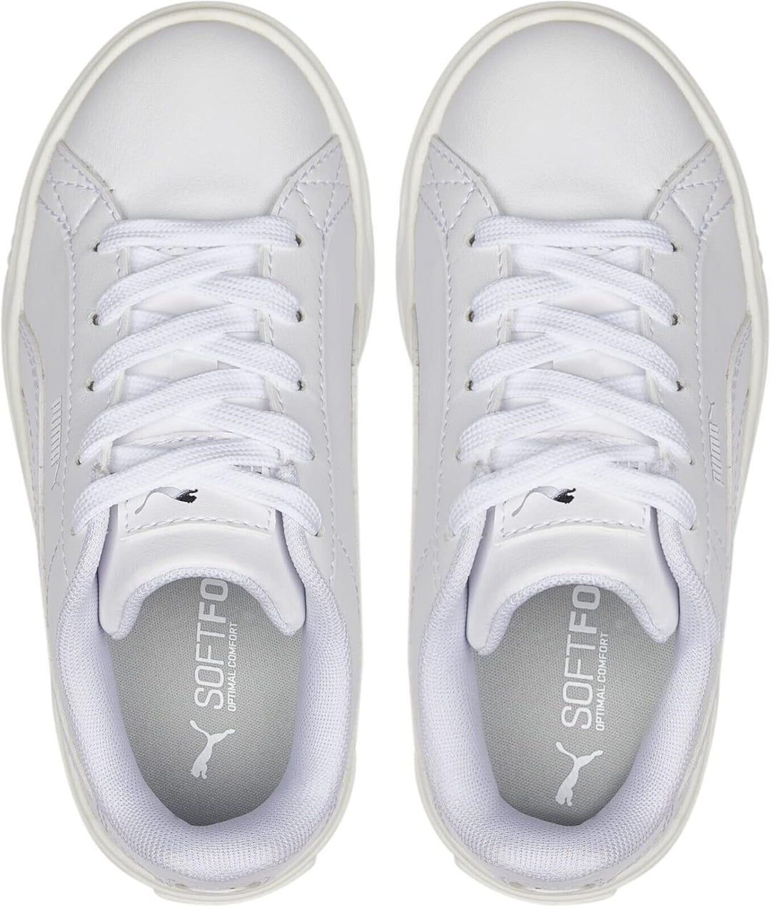 PUMA Unisex Kinder Karmen L Ps Tennisschuhe 34 EU Weiss, 34 EU Weiss