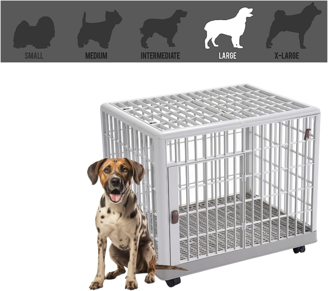 Lanco – Premium-Haustierkäfig für Hunde und Katzen. Kunststoff: widerstandsfähig und waschbar ohne K
