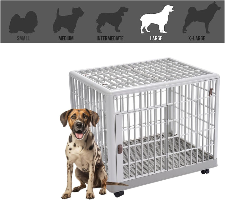 Lanco – Premium-Haustierkäfig für Hunde und Katzen. Kunststoff: widerstandsfähig und waschbar ohne K
