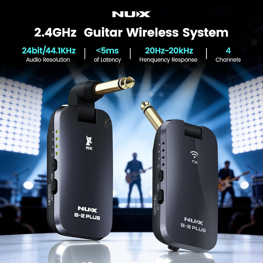 NUX B-2 Plus Ansteck Gitarren-Funksystem Übertragungsart (Details):Kabellos, Funk