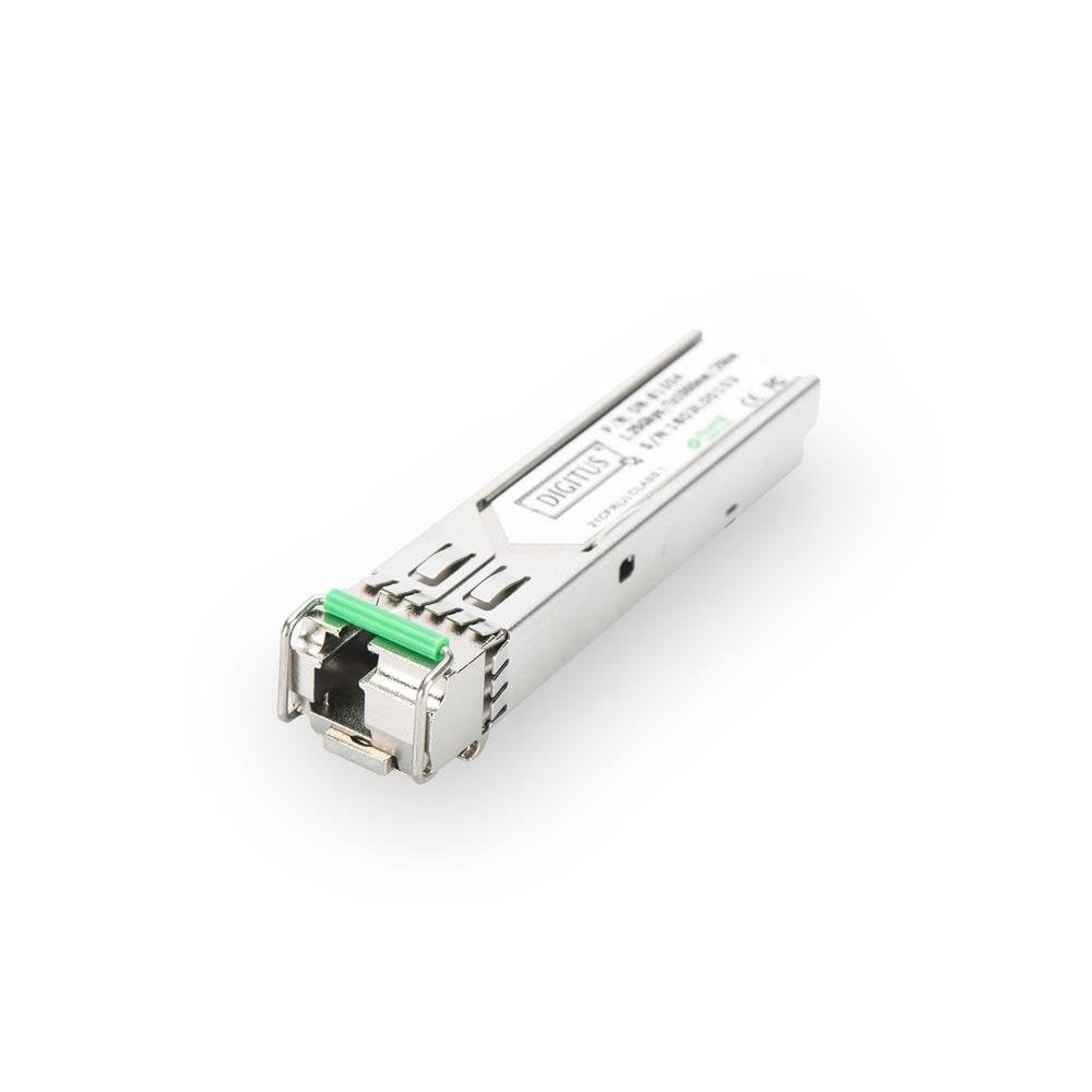 DIGITUS Gigabit SFP Modul, Mini GBIC, Singlemode, LC Simplex (BiDi), Tx 1550nm / Rx 1310nm, 20 km, 1