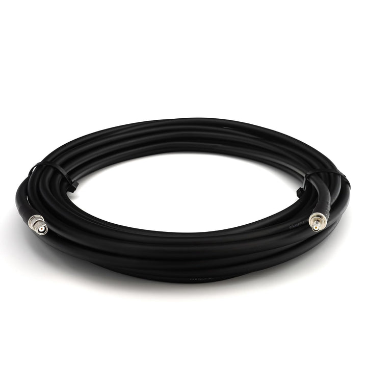 12m RP-SMA Stecker auf RP-SMA Buchse Koaxialkabel — Vollkupfer HF400 Flexibles Verlängerungskoax 50