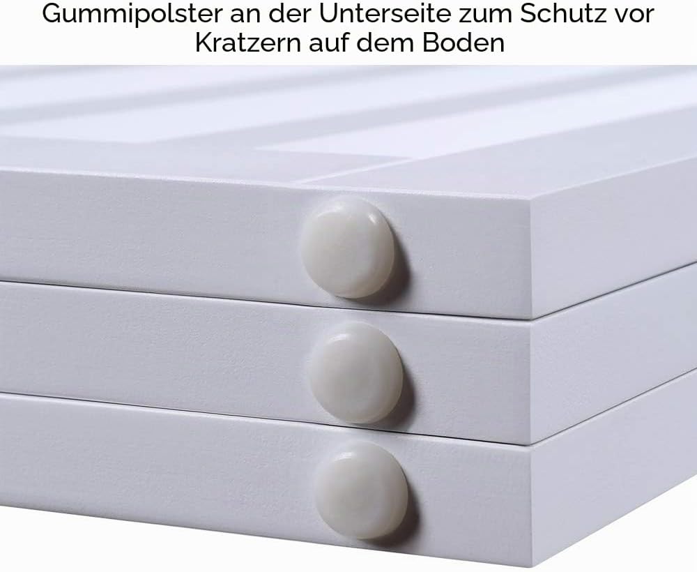 unipaws Absperrgitter, freistehendes Schutzgitter mit Füssen, Treppenschutzgitter ohne bohren, Holz-