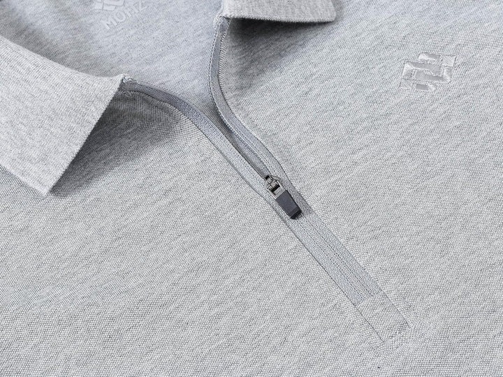 MoFiz Damen Poloshirt Langarm Baumwolle Polohemd Sport Polo Wintershirts mit Reissverschluss Kragen