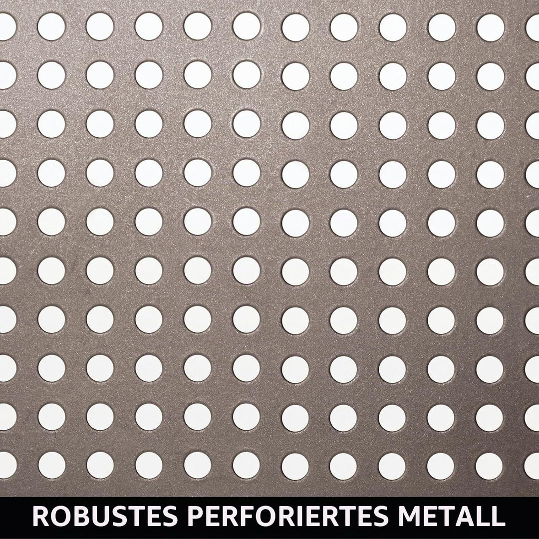 mDesign 2er-Set Geschirrablage für die Küche – freistehendes Tellerregal aus Metall – grosses Küchen
