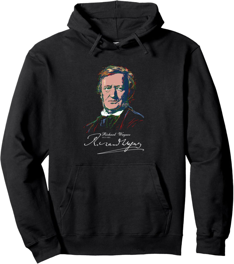 Wagner-Deutscher Komponist-Musik-Buntes Porträt Pullover Hoodie