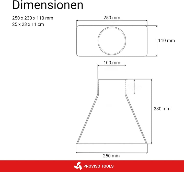 Absaugtrichter – Absaugtrichter, Absaugung für Werkstatt, Absauganlage, Absaugtrichter 100mm, Absaug