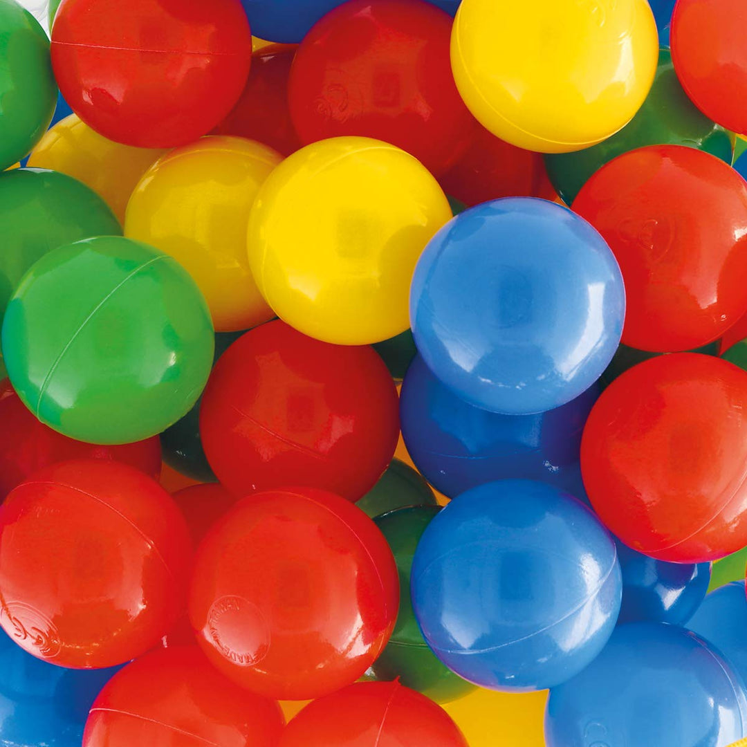 Bieco Bälle für Bällebad | 250 Stück, Grösse ca. 6 cm | Bunte Bälle | Kinder Bällebad Bälle | Plasti