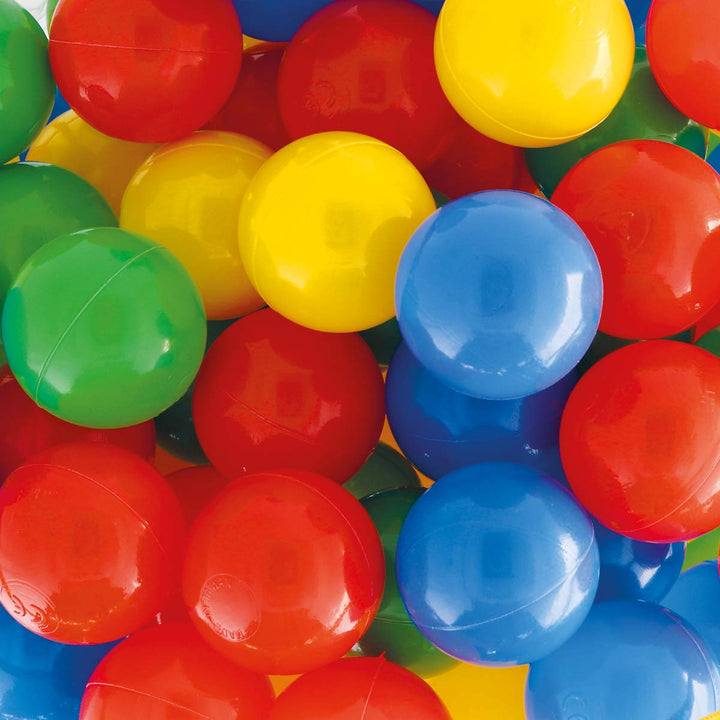 Bieco Bälle für Bällebad | 250 Stück, Grösse ca. 6 cm | Bunte Bälle | Kinder Bällebad Bälle | Plasti