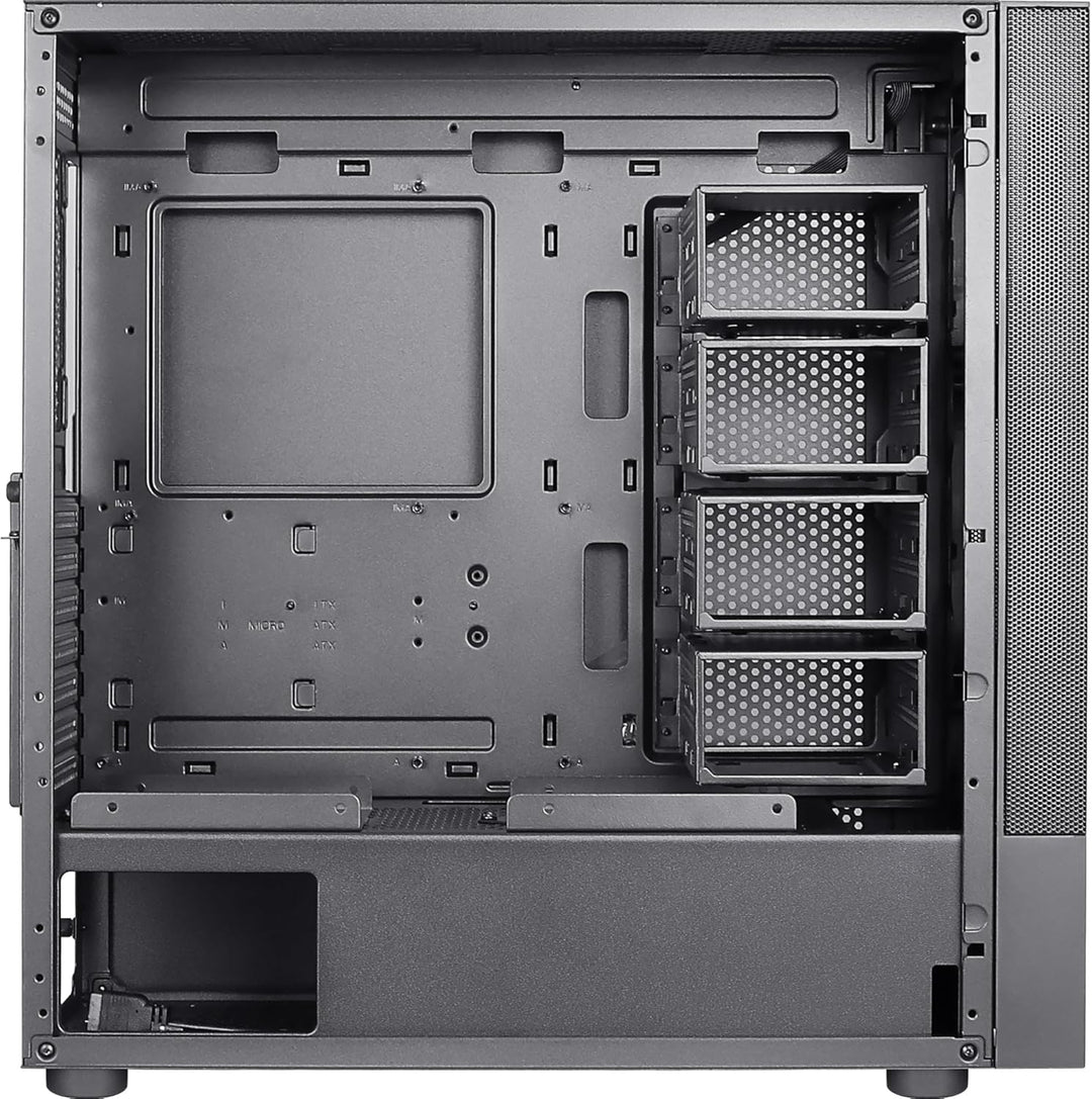 Aerocool CIPHERBKV1, PC ATX-Gehäuse, Vertikale GPU-Halterung, Front Mesh + Seitengitter, Schwarz Sch