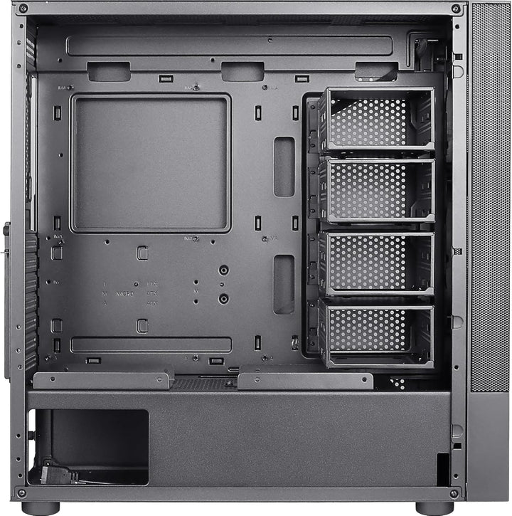 Aerocool CIPHERBKV1, PC ATX-Gehäuse, Vertikale GPU-Halterung, Front Mesh + Seitengitter, Schwarz Sch