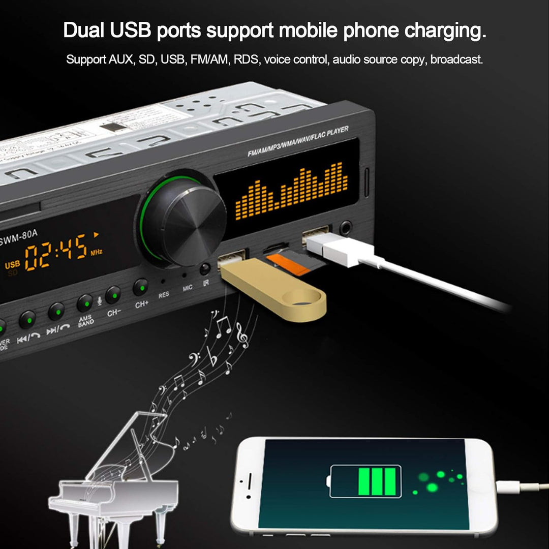Autoradio Bluetooth Autoradio mit Bluetooth Freisprecheinrichtung, Auto MP3-Player, 12V 1 DIN Blueto