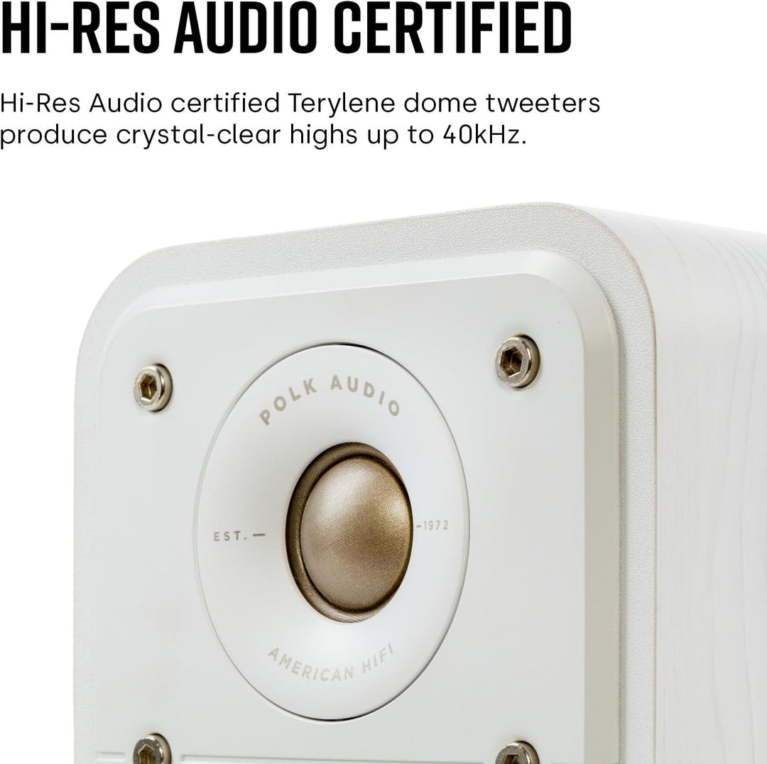 Polk Audio Signature Elite ES10 hochauflösende Surroundlautsprecher fürs Heimkino, Stereo Lautsprech