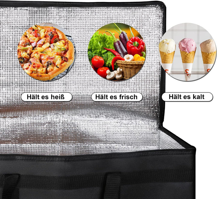 Ein Satz von 2 ,82L kühltasche gross gross kühlbox einkaufskorb isolierte Grosse XL kühlkorb isolier