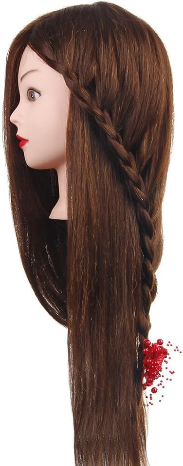 Übungskopf Neverland Beauty 24 Zoll 60% Echthaar Friseur Übungskopf Praxis Schaufensterpuppe Kopf mi