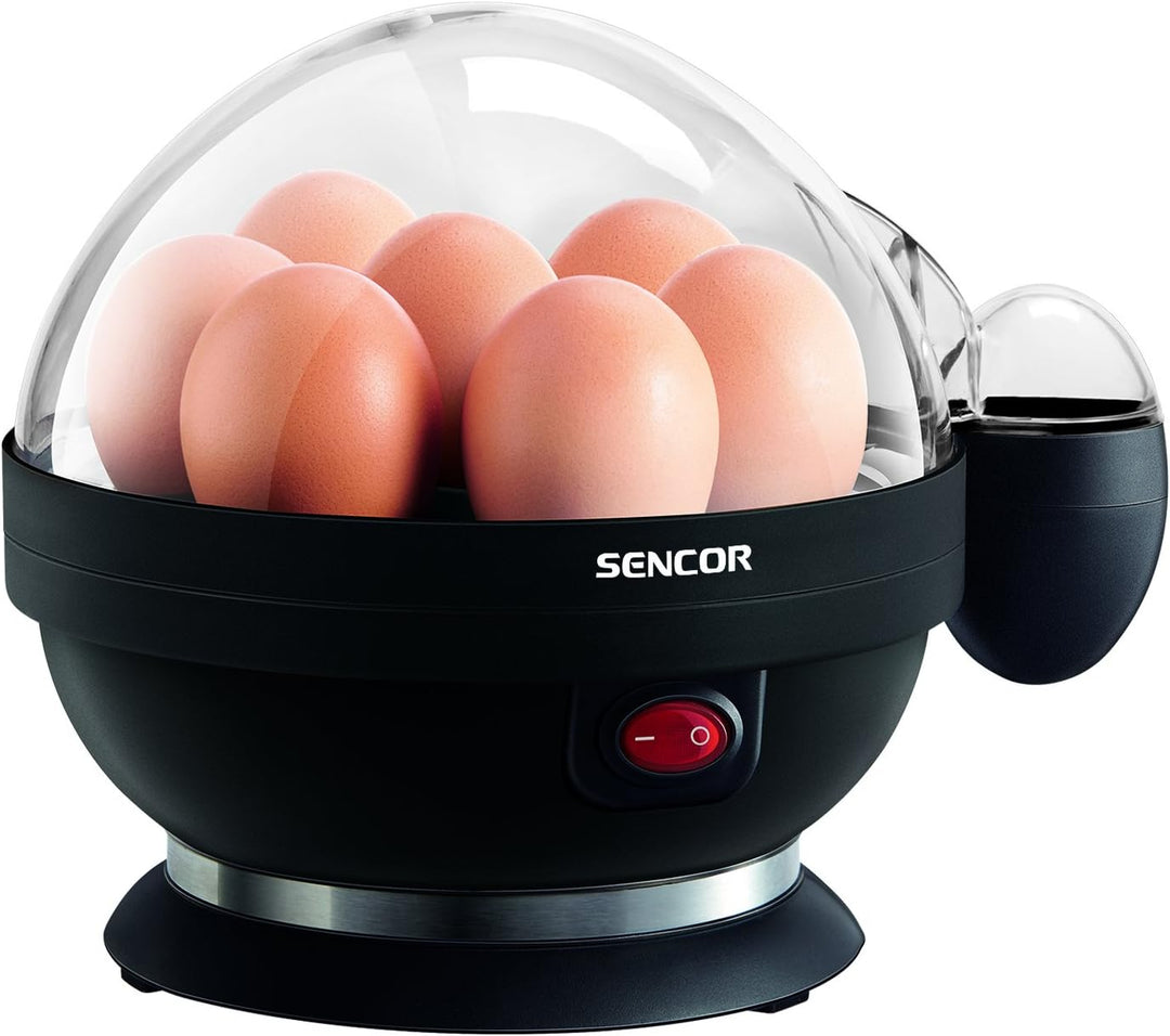 Sencor SEG 710BP Eierkocher für 7 Eier, 3 Kochstufen, Kunststoff, Schwarz