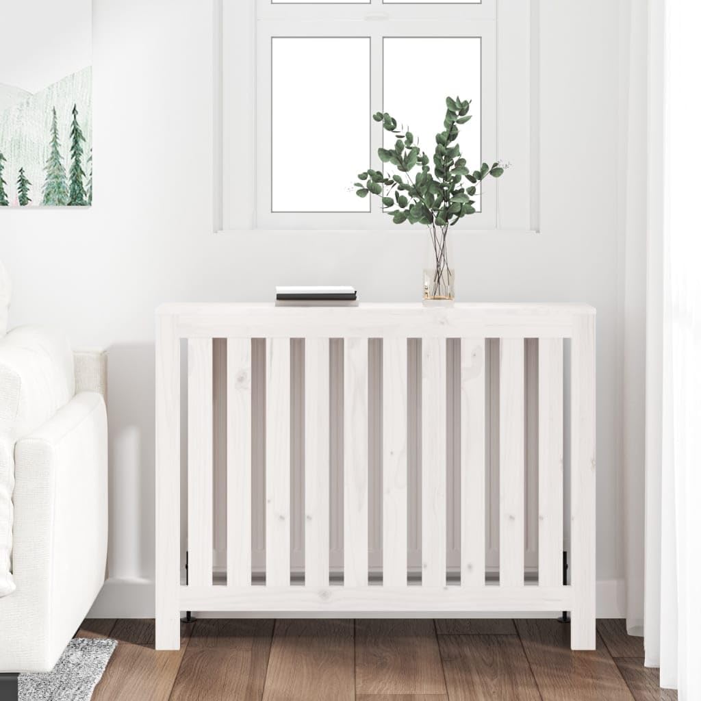 HOMIUSE 108,5x19x84 cm Heizkörper Verkleidung Heizung Heizkörper Abdeckung Landhausstil Heizungsverk