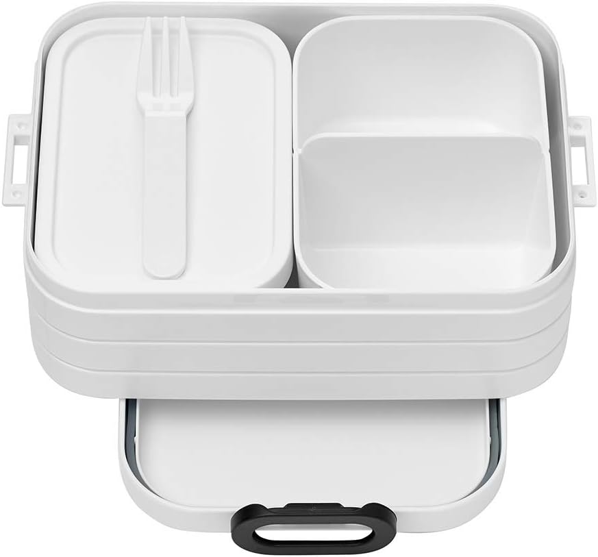 Mepal Brotdose Midi - Brotdose mit Bento Box - Für 2 Sandwiches oder 4 Brotscheiben - Lunchbox für k