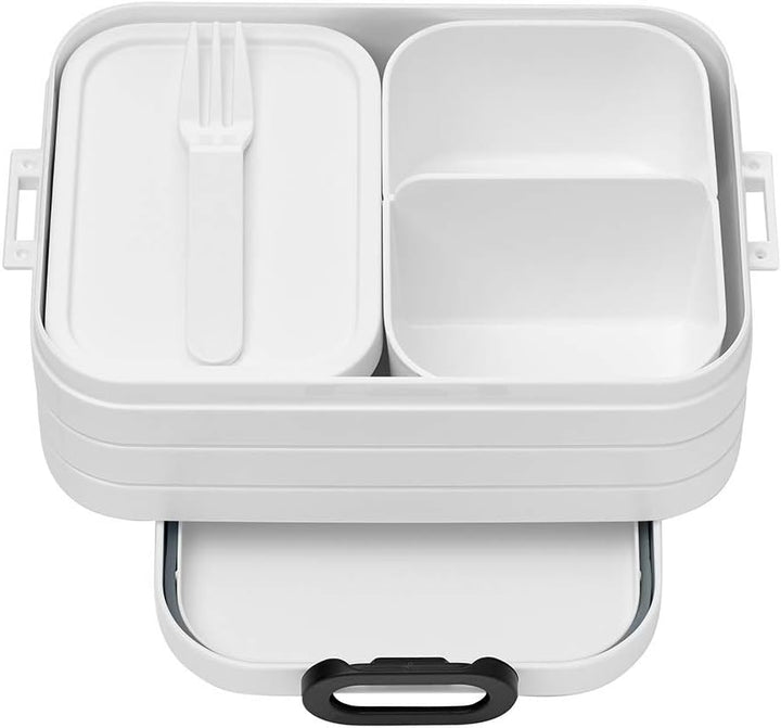 Mepal Brotdose Midi - Brotdose mit Bento Box - Für 2 Sandwiches oder 4 Brotscheiben - Lunchbox für k