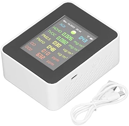 9 in 1 WiFi Luftqualitätsmonitor PM2.5, PM10, HCHO, Organische Schadstoffe, CO, CO2, Temperatur- und
