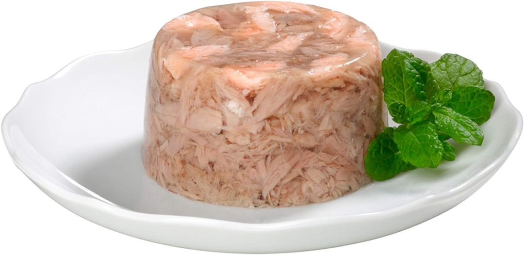 GimCat ShinyCat in Jelly Thunfisch mit Garnelen - Nassfutter mit Fisch und Taurin für Katzen - 48 Do