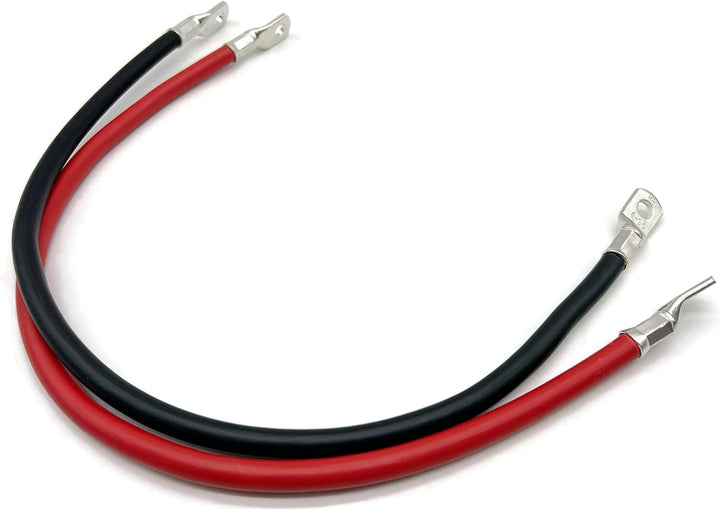 eXODA Batteriekabel Set 35 mm² 50cm mit Kabelschuhen M8 Rot und Schwarz
