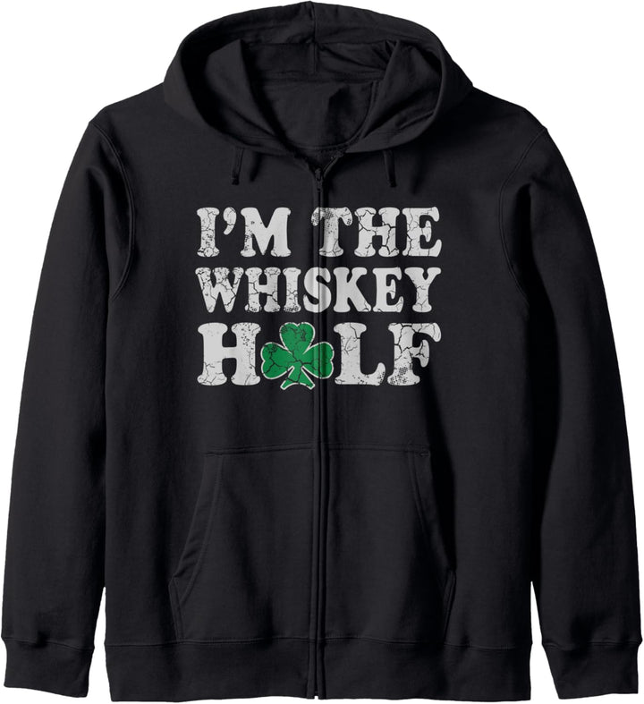 St Patrick's Day Couples I'm The Whiskey Half Irish Funny Kapuzenjacke