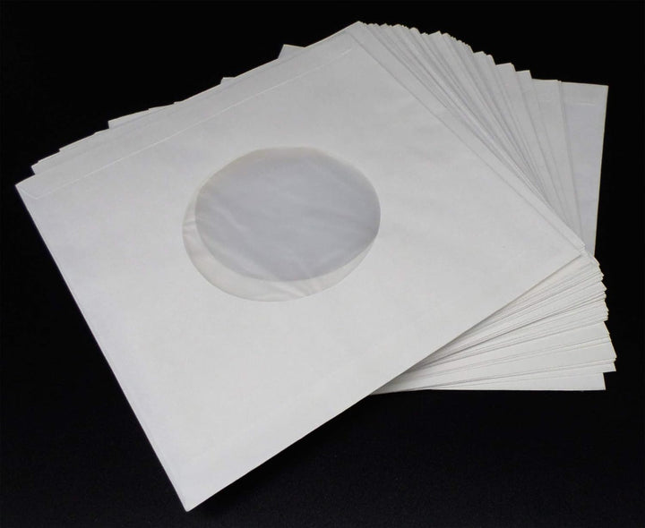 docsmagic.de 100 Polylined Paper Inner Sleeves + Premium Resealable Outer Bags for 12" 33rpm Vinyl R