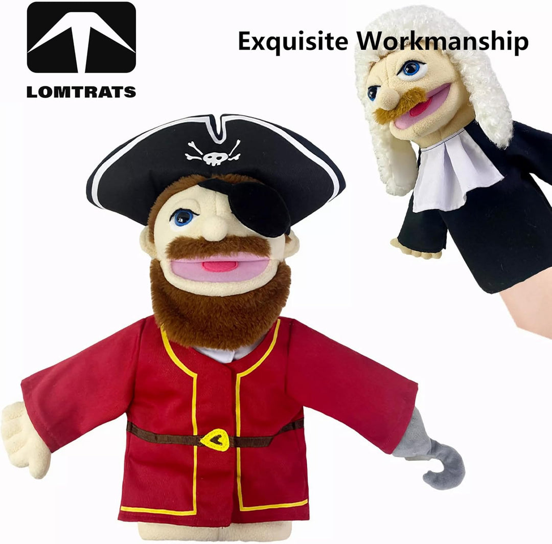 Theater-Handpuppen für Kinder,inklusive Lehrer,Polizist,Bauer,Pirat,Detektiv usw.mit beweglichen off