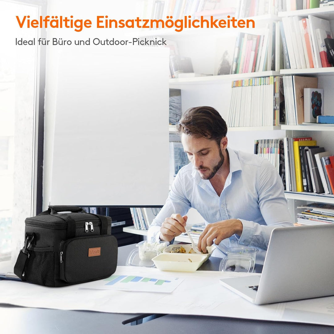 Lifewit Grosse Mittagstasche 12-Dosen (8.5L) Isolierte Lunchbox Weiche Kühlbox Kühltasche für Erwach