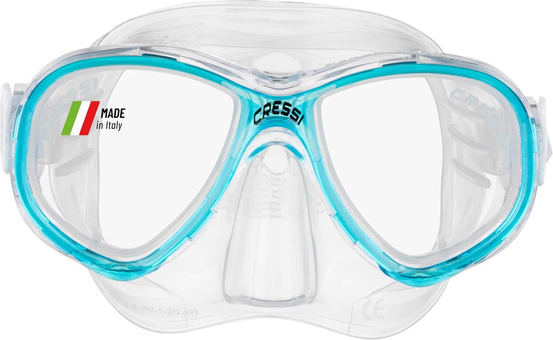 Cressi Perla Jr - Maske oder Combo Set Maske Perla Jr + Schnorchel Minigringo, Einheitsgrösse, Junio