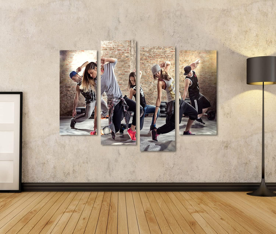 islandburner Bild auf Leinwand Break Dance Gruppe Tanz Unterricht Bilder Wandbilder Poster Leinwand