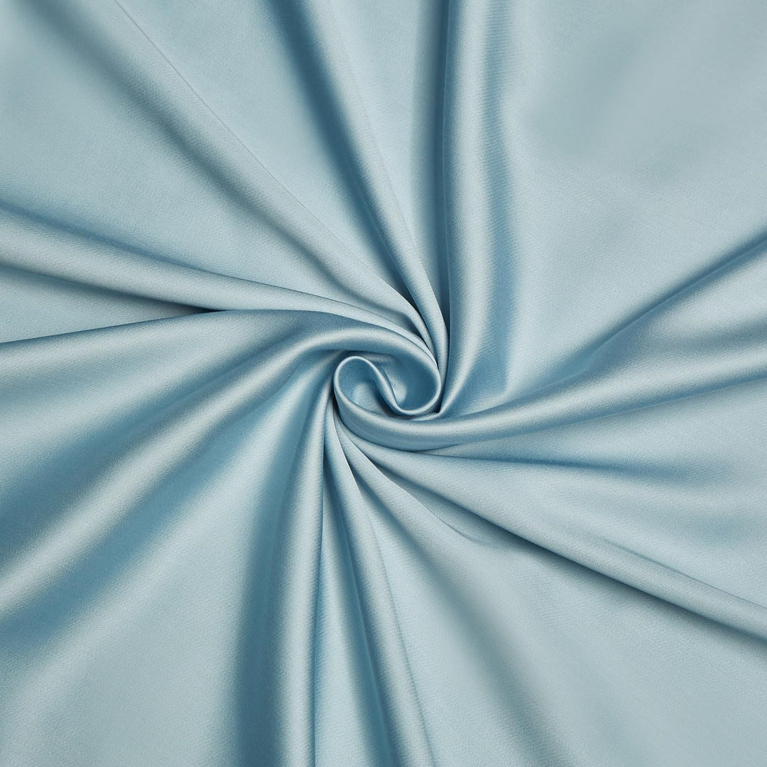 Luofanfei Bambus Bettwäsche 135x200 cm Blau Hellblau Sommer Kühlende Uni Bambusfasern Lyocell Glänze
