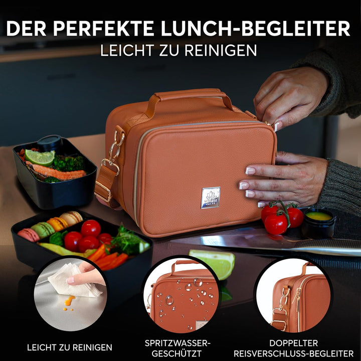 Umami Premium Kühltasche Klein, Lunchbag für Arbeit, Reisen, Büro, Picknick, Mini-Lunchbag Isoliert