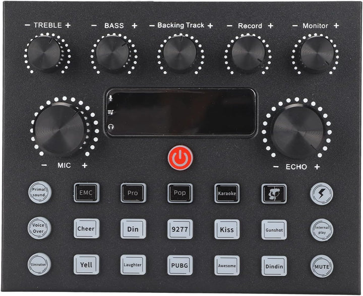 DJ-Mixer-Soundkarte, Multifunktionales Dual-Channel-Sound-Mixer-Kit, Live-Soundkarte, Professionelle