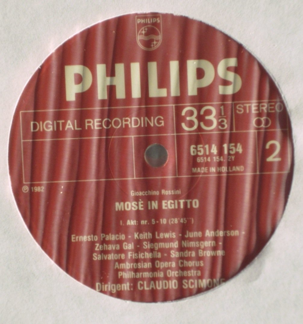 6769 081 Rossini Mose in Egitto PO Scimone box, Vinyl