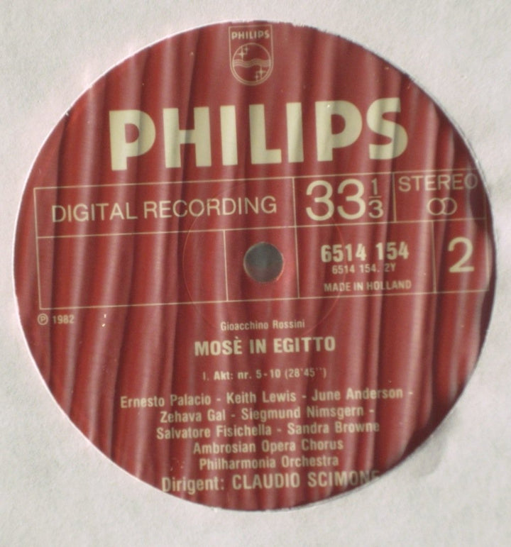 6769 081 Rossini Mose in Egitto PO Scimone box, Vinyl