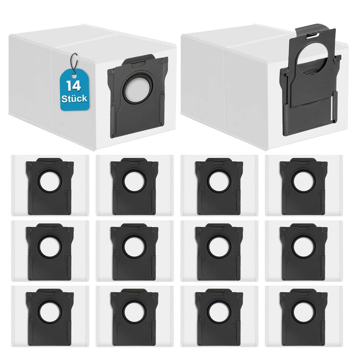 14 Stück Staubbeutel für Dreame L10s Ultra Gen 1/2/3, L10/L10s Pro/L20/L40/L50/X40/X50/Aqua10/Matrix