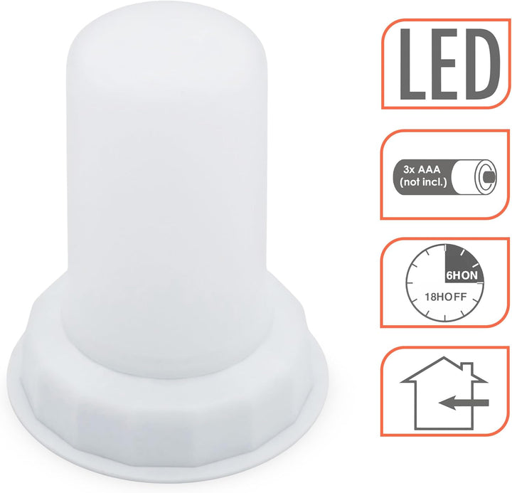 LED Flammenlicht warm weiss mit Flacker Effekt und Timer - 4er Set - Kerzenlicht mit Flammeneffekt 1