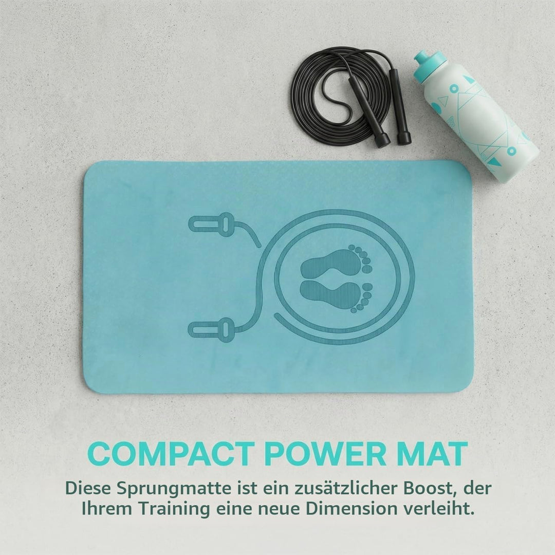 Tpe Sprungmatte Rutschfest Stossdämpfend Fitnessmatte für Seilspringen Haushalt Workout Jump Rope Sp