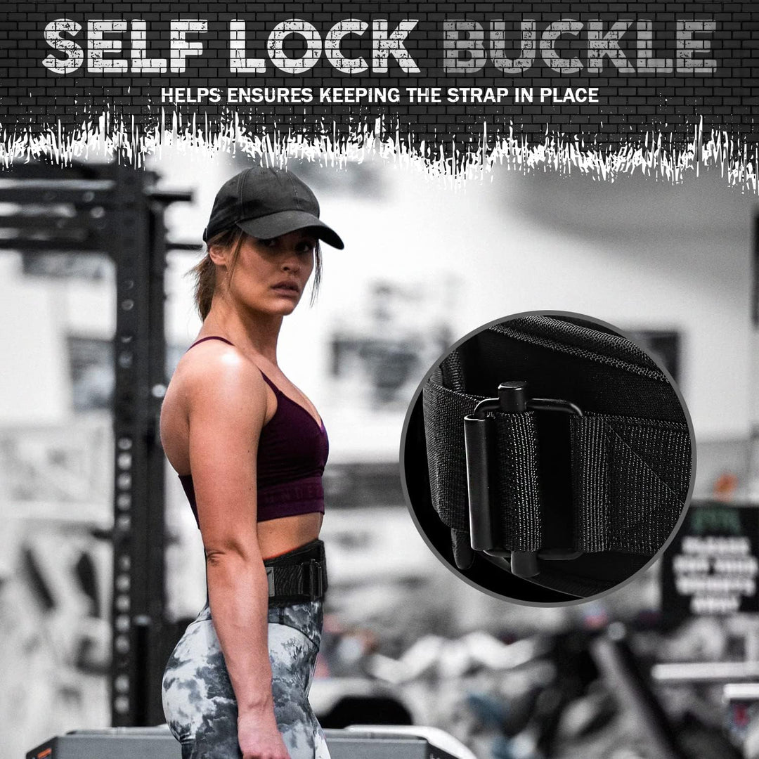 JAG Gewichthebergürtel Herren und Damen - Auto Lock Lifting Belt mit Zughilfen Bodybuilding für Kraf