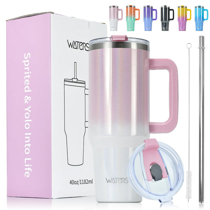 WATERSY 40oz Kaffeebecher to Go Thermobecher Doppelwandiger Edelstahl Vakuum Auslaufsicher Trinkbech