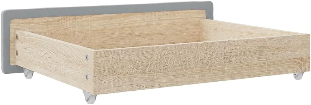 vidaXL Bettschubladen 2 Stk., Bettkasten mit Rollen, Schubkasten Schublade für Bett, Bettschubkasten