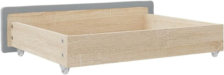 vidaXL Bettschubladen 2 Stk., Bettkasten mit Rollen, Schubkasten Schublade für Bett, Bettschubkasten