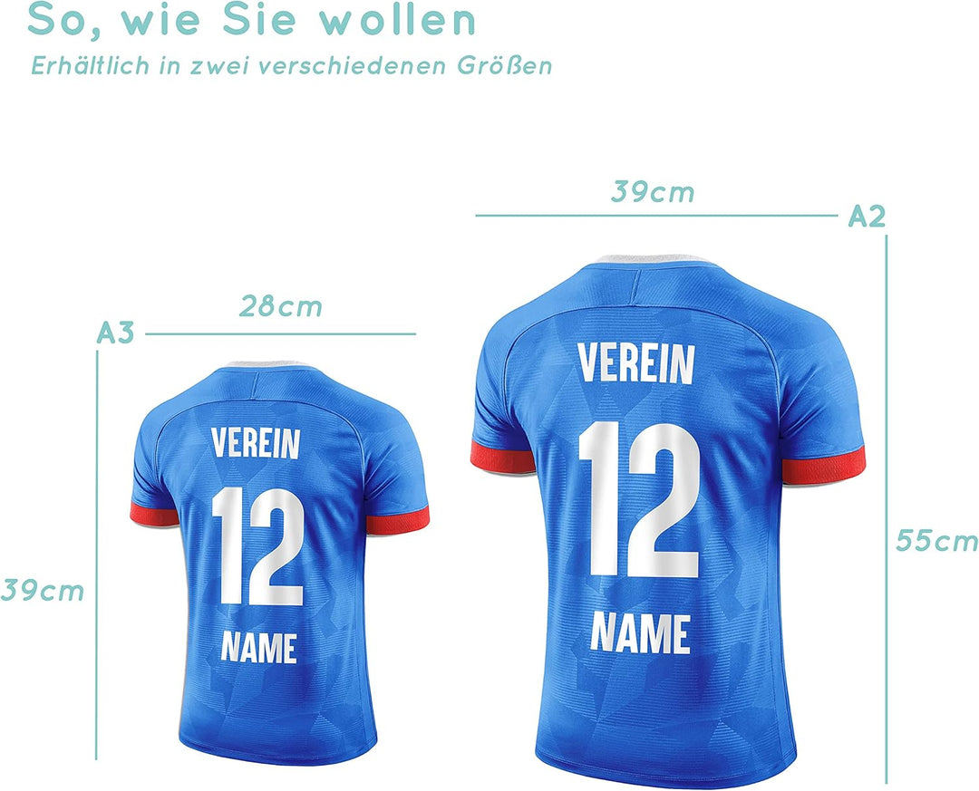Elbeffekt Trikotlampe für Kiel Fans aus Holz - personalisierbares Geschenk - schenke Dein individuel
