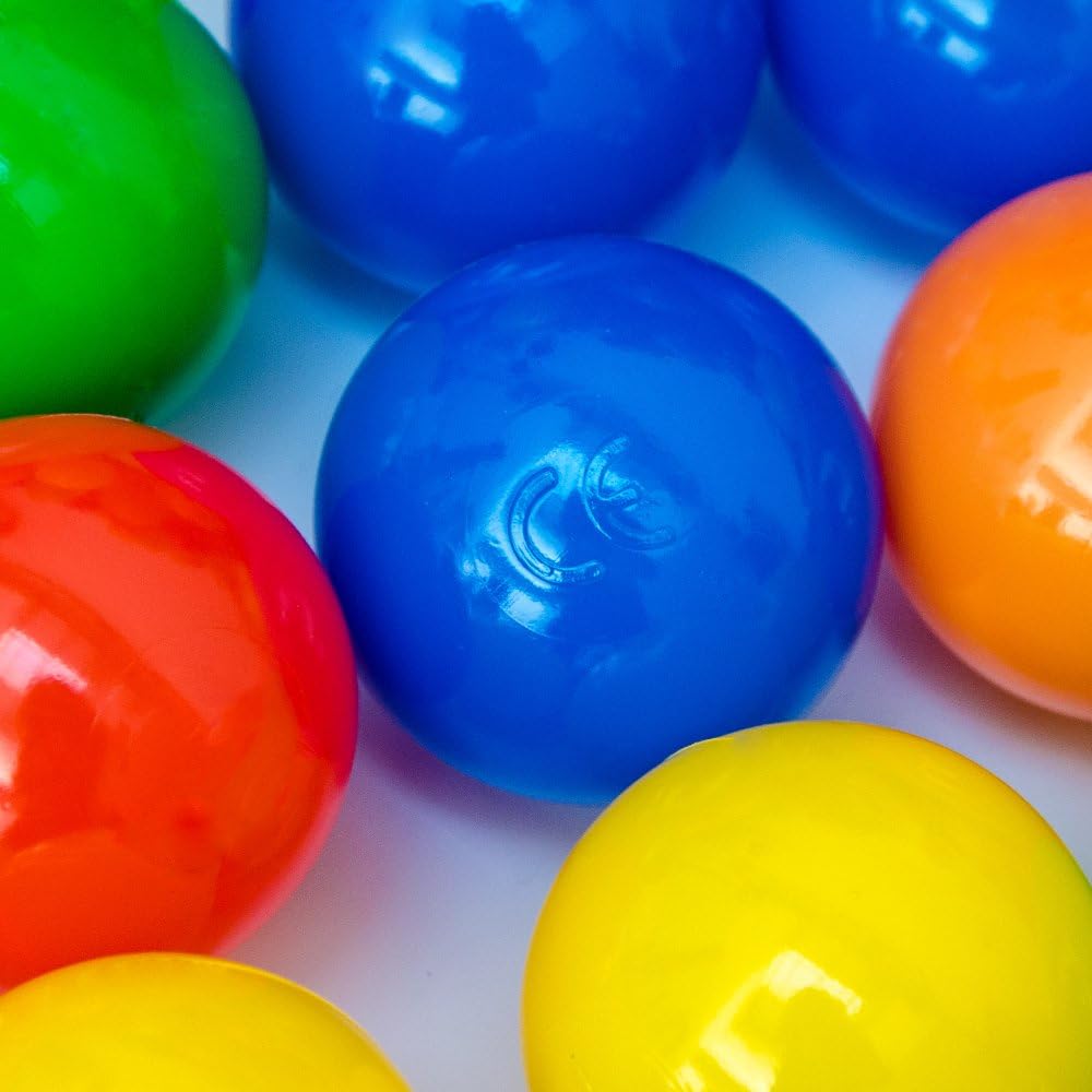 LittleTom 2000 Bunte Bälle für Bällebad 5,5cm Babybälle Plastikbälle Baby Spielbälle, 2000