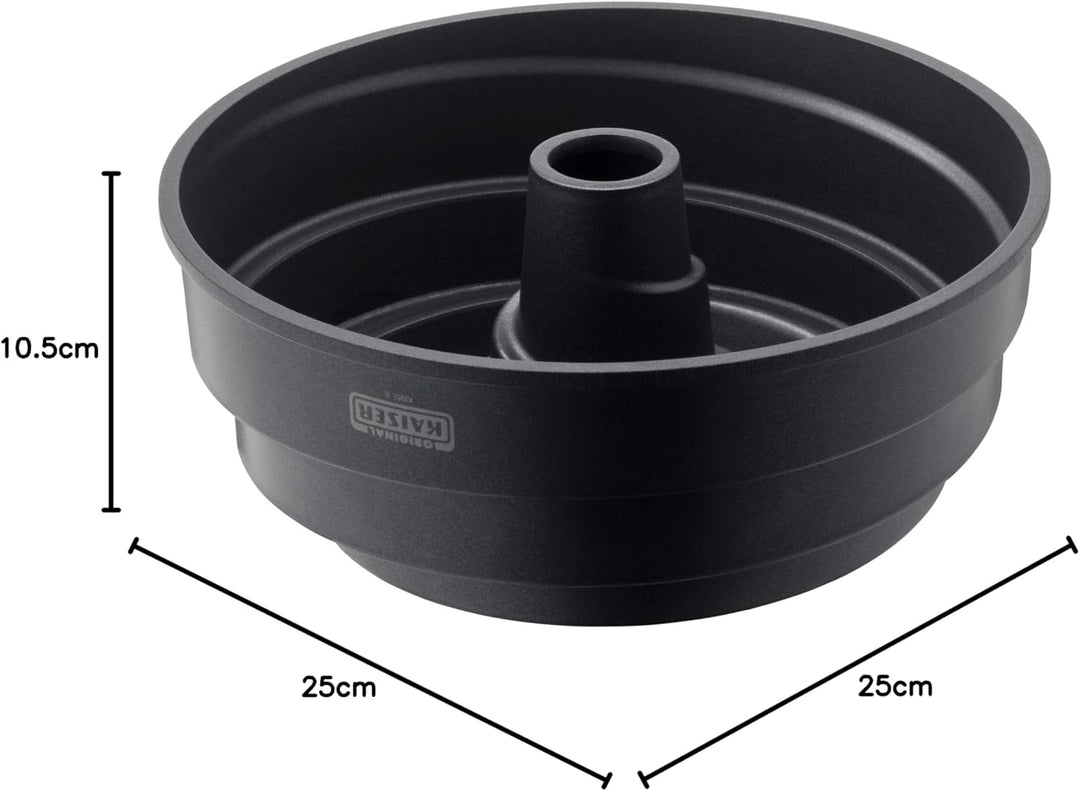 Original Kaiser Inspiration Twister Gugelhupfform 25 cm, Backform Gugelhupf mit aussergewöhnlicher S