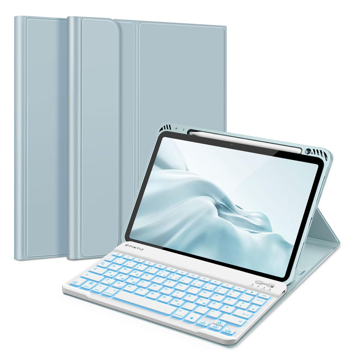 Fintie Tastatur Hülle für iPad Air 5 2022 / iPad Air 4 Hülle mit Tastatur 2020 - Magnetisch Abnehmba